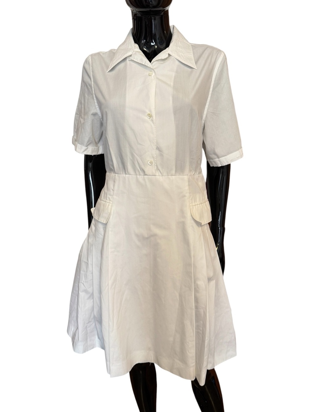 Prada white shirt dress IT 42 A-line